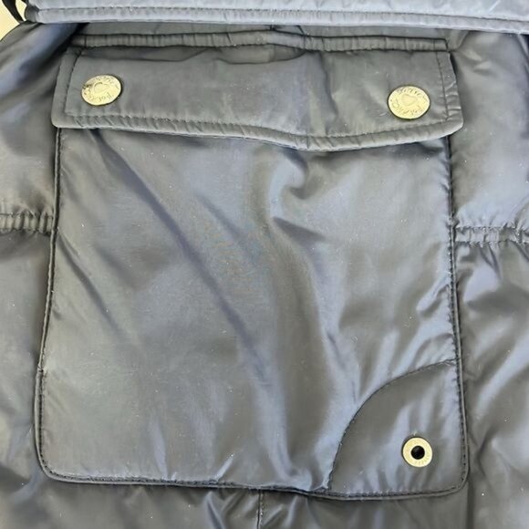 Betsey Johnson Womens Winter Coat Size L Navy Polyester Down Puffer Style - Picture 6 of 11